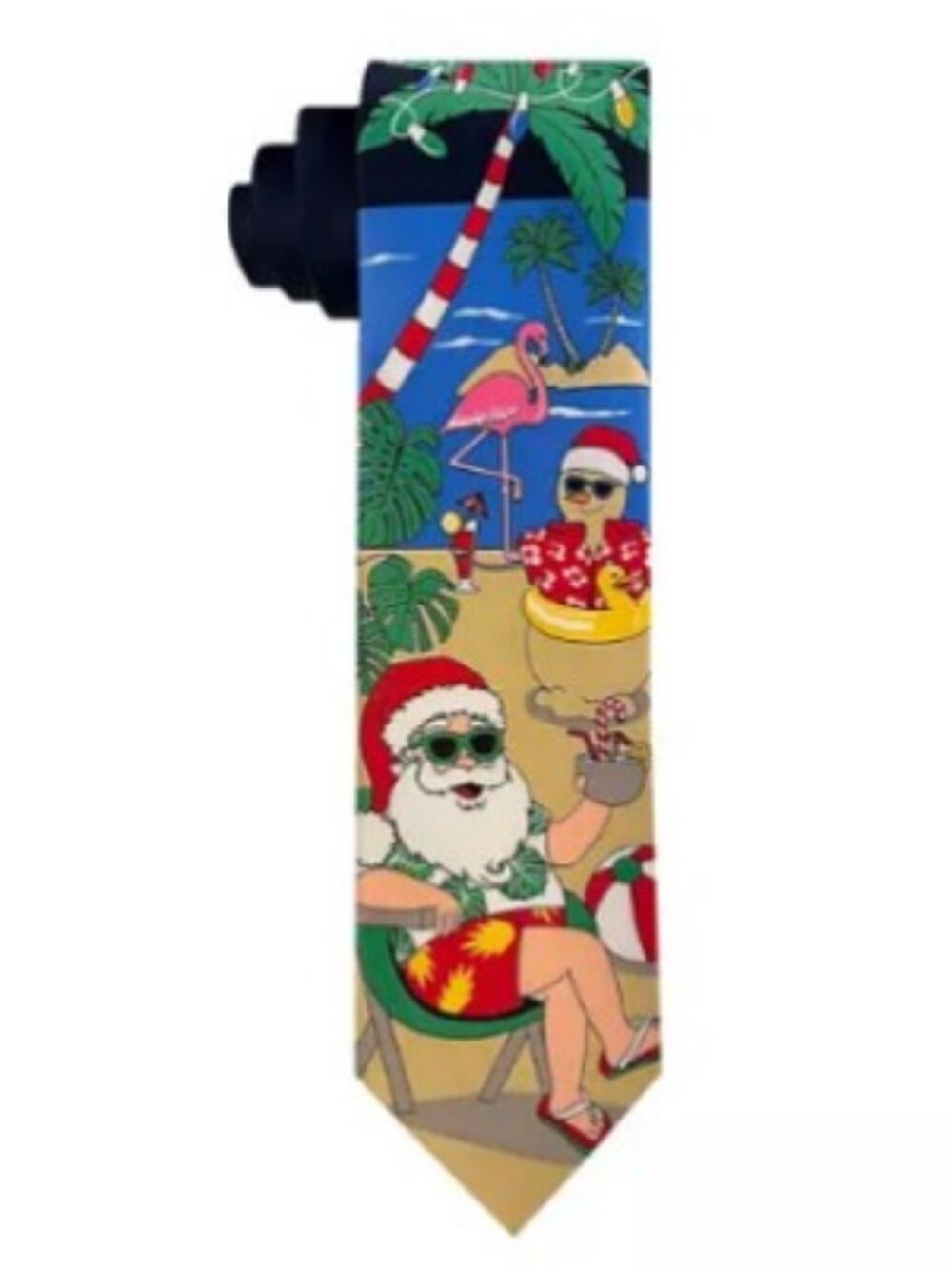 Tropical Christmas Hallmark Holiday Traditions Neck Tie